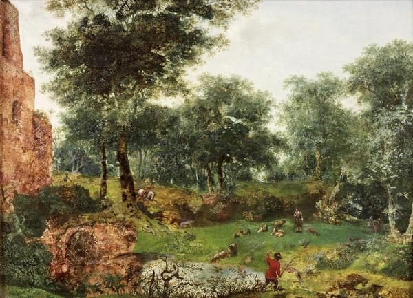 Jan van der Heyden Wooded landscape Germany oil painting art